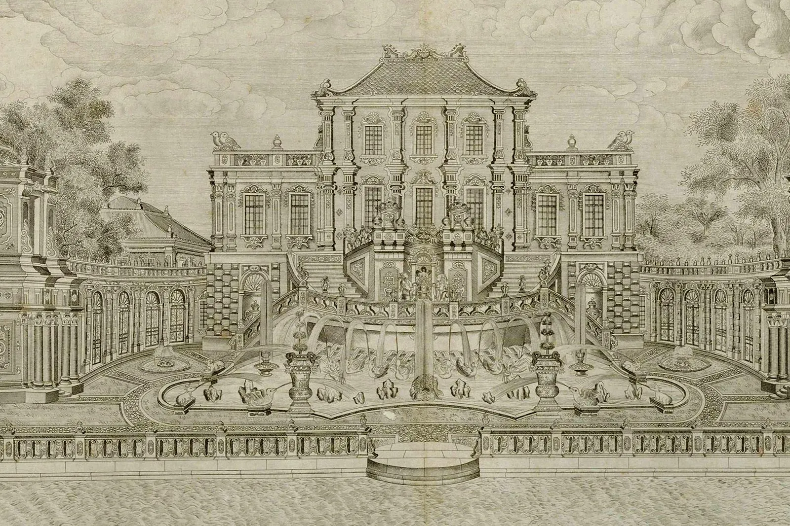 圆明园建筑版画册局部 (1)