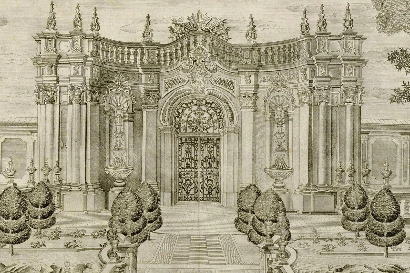 圆明园建筑版画册局部 (7)