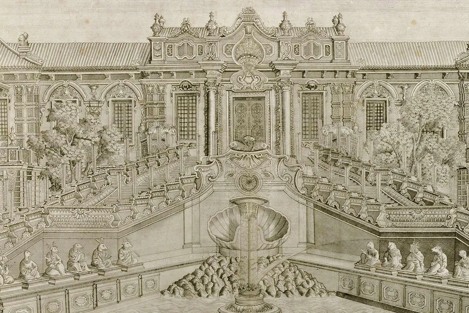 圆明园建筑版画册局部 (10)