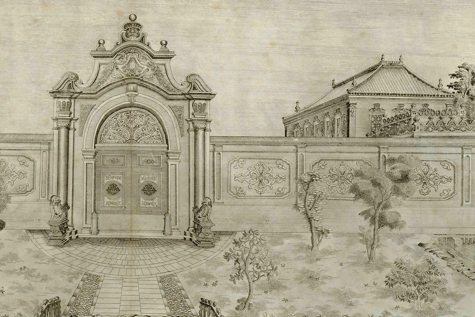 圆明园建筑版画册局部 (4)