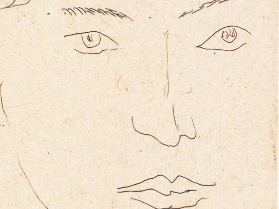 亨利·马蒂斯蚀刻版画《男人头像》