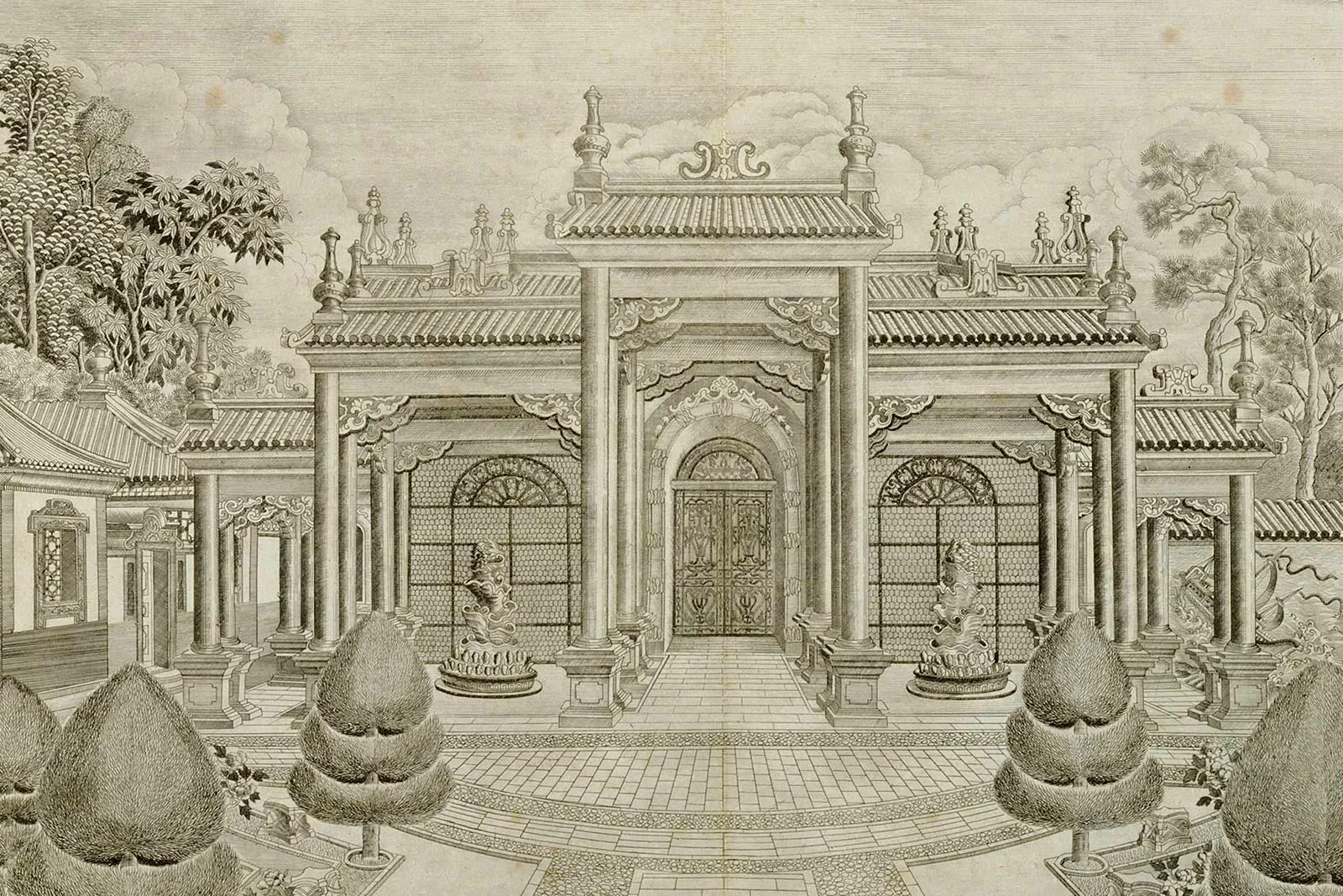 圆明园建筑版画册局部 (6)