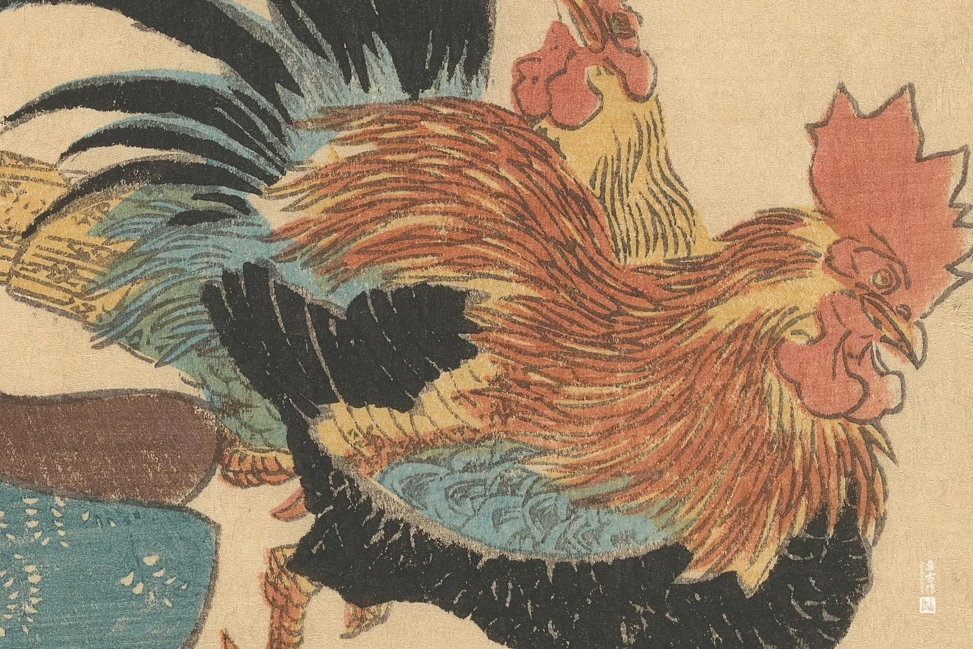 歌川国贞《江户著名非凡女性插画系列》高清局部 (2)