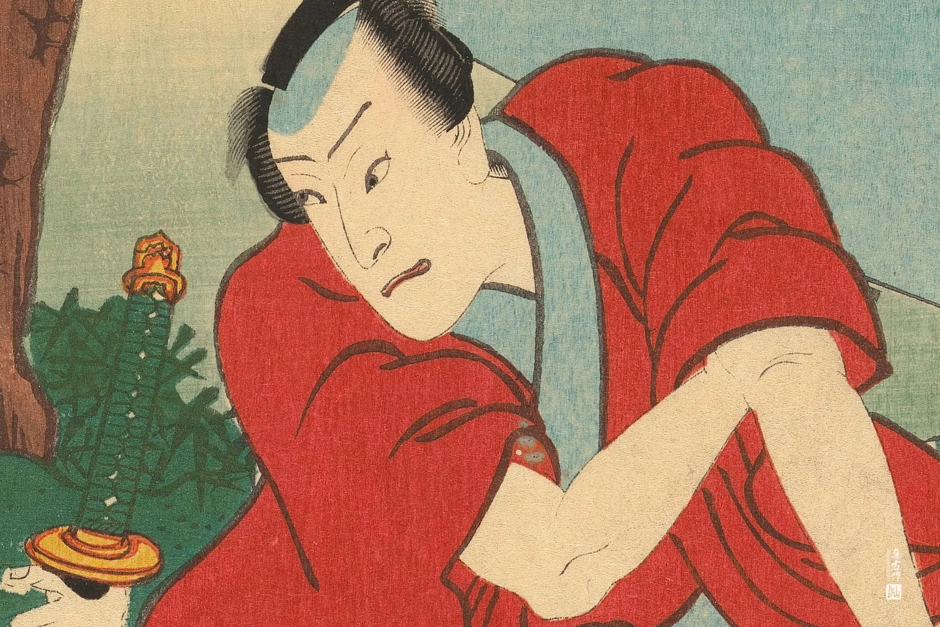 歌川国贞《第三幕》高清局部 (2)