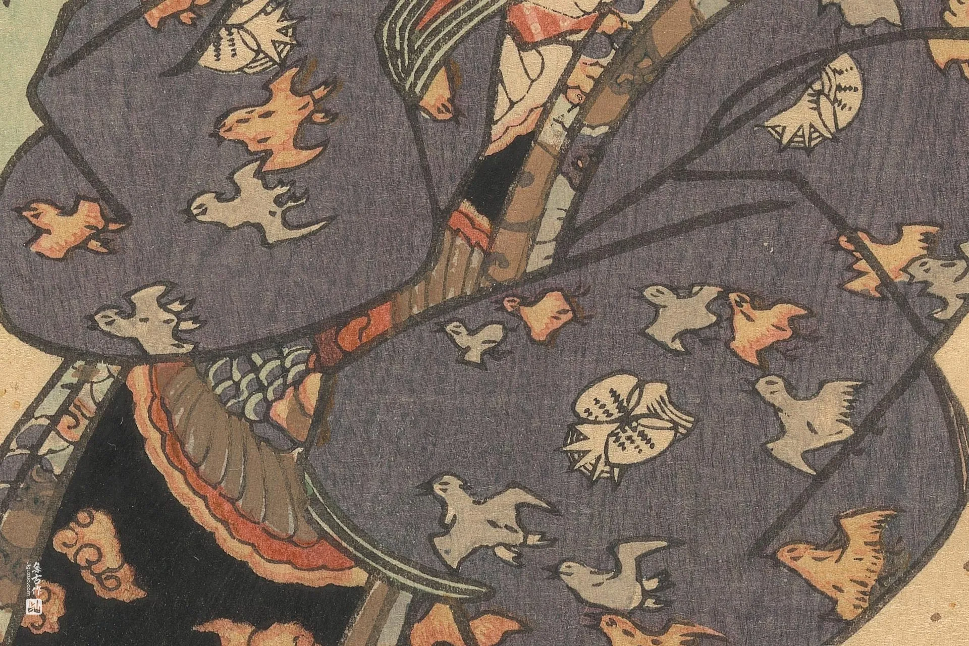 歌川国贞《站立的花魁》高清局部 (2)