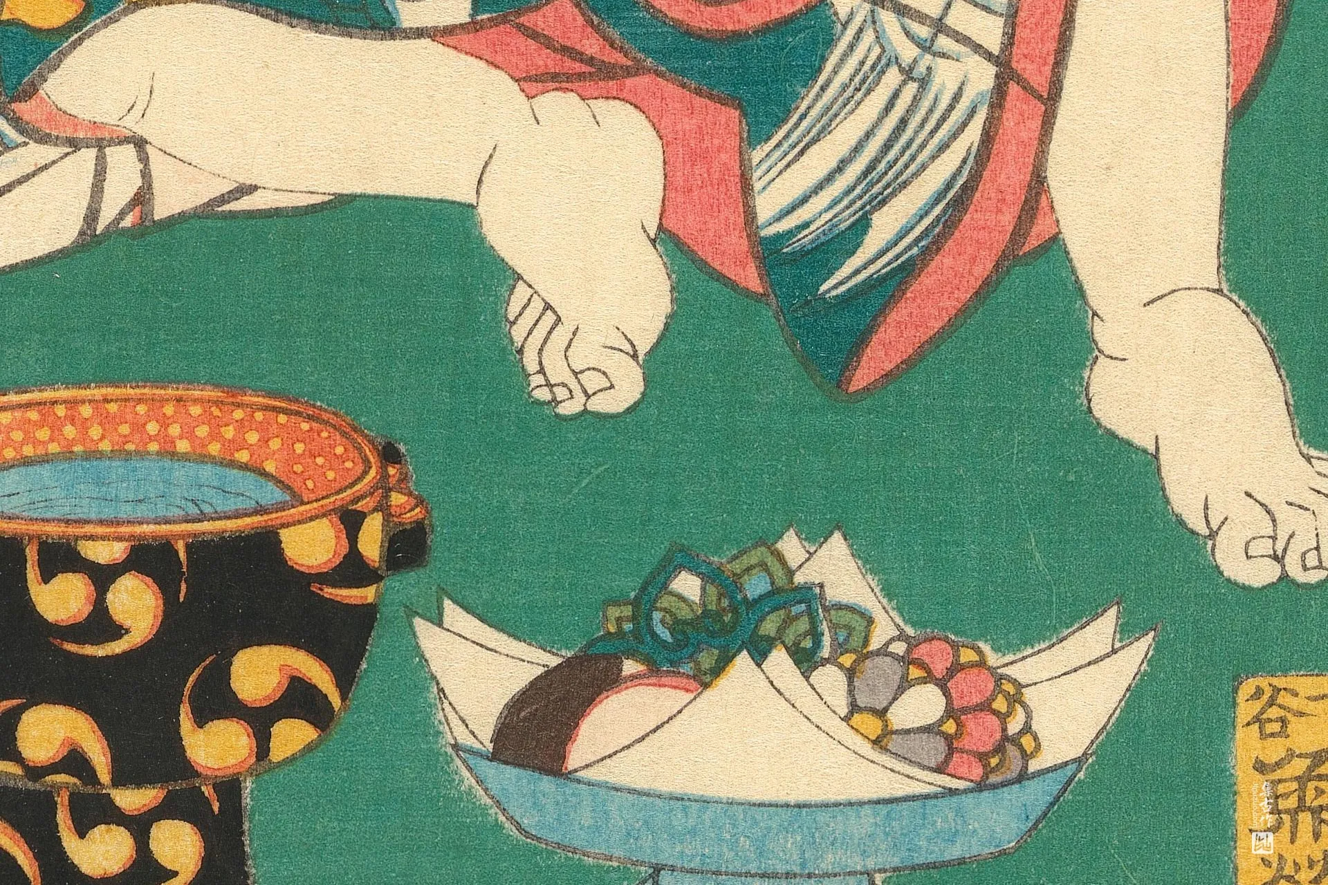 歌川国贞《五前巴》高清局部 (3)