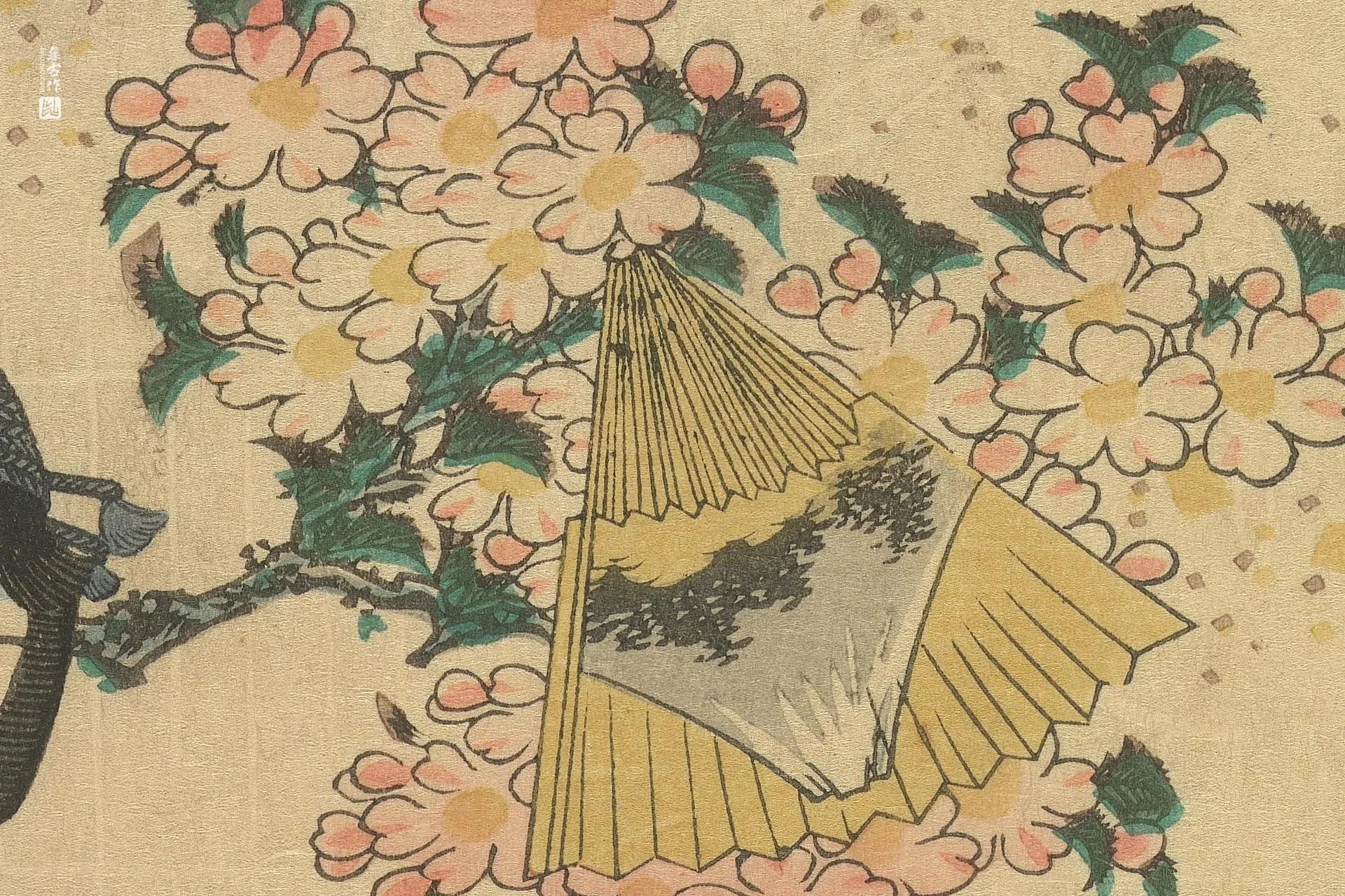 歌川国贞《落花村》高清局部 (2)