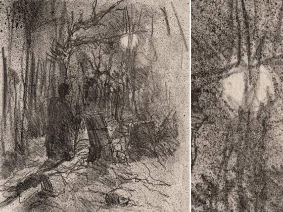 罗特列克版画《加利西亚墓园》