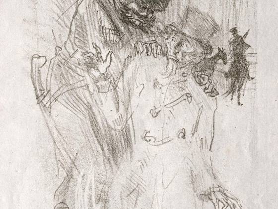 罗特列克版画《西奈山脚下:逮捕施罗默·富斯》