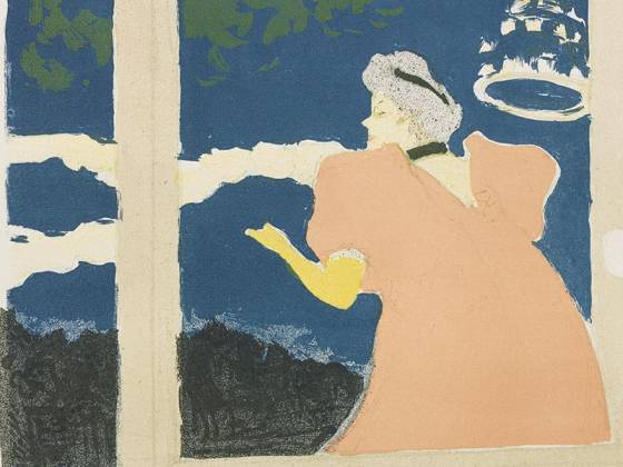 罗特列克彩色石版画《Aux Ambassadeurs》