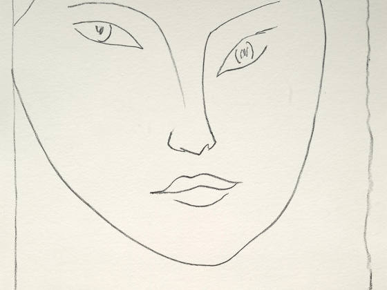 马蒂斯石版画《克劳德D的肖像》