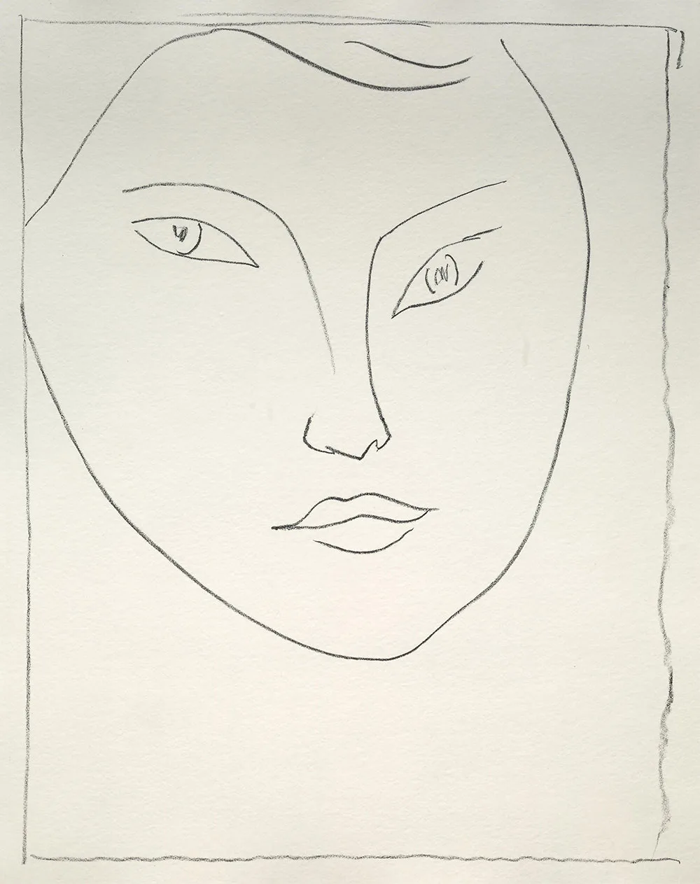 马蒂斯石版画《克劳德D的肖像》