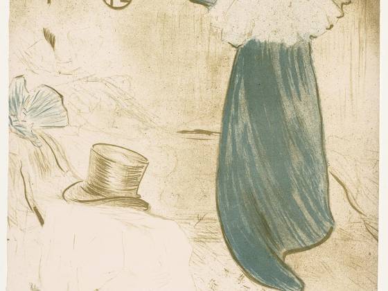 罗特列克彩色石版画《Elles》