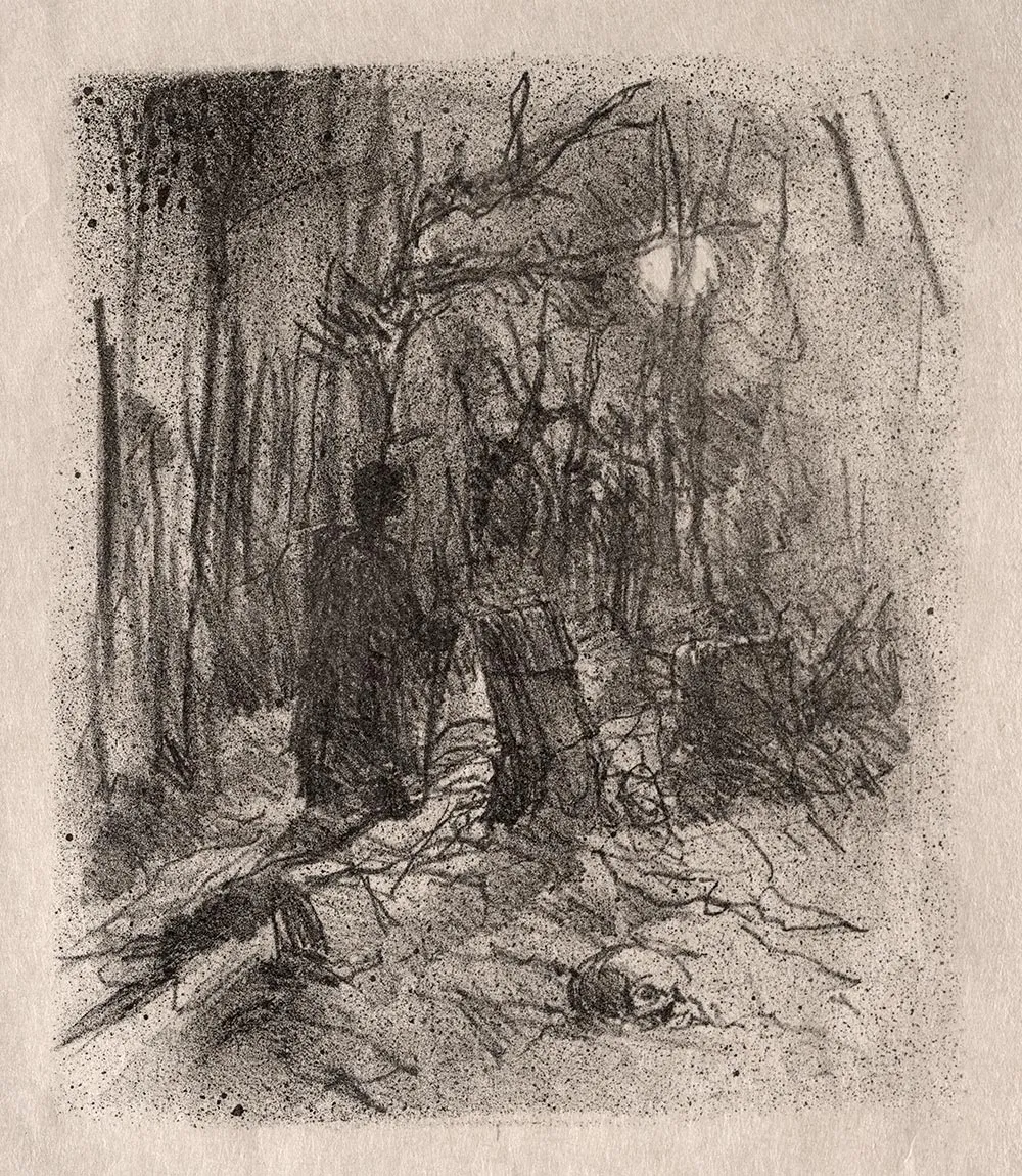 罗特列克版画《加利西亚墓园》