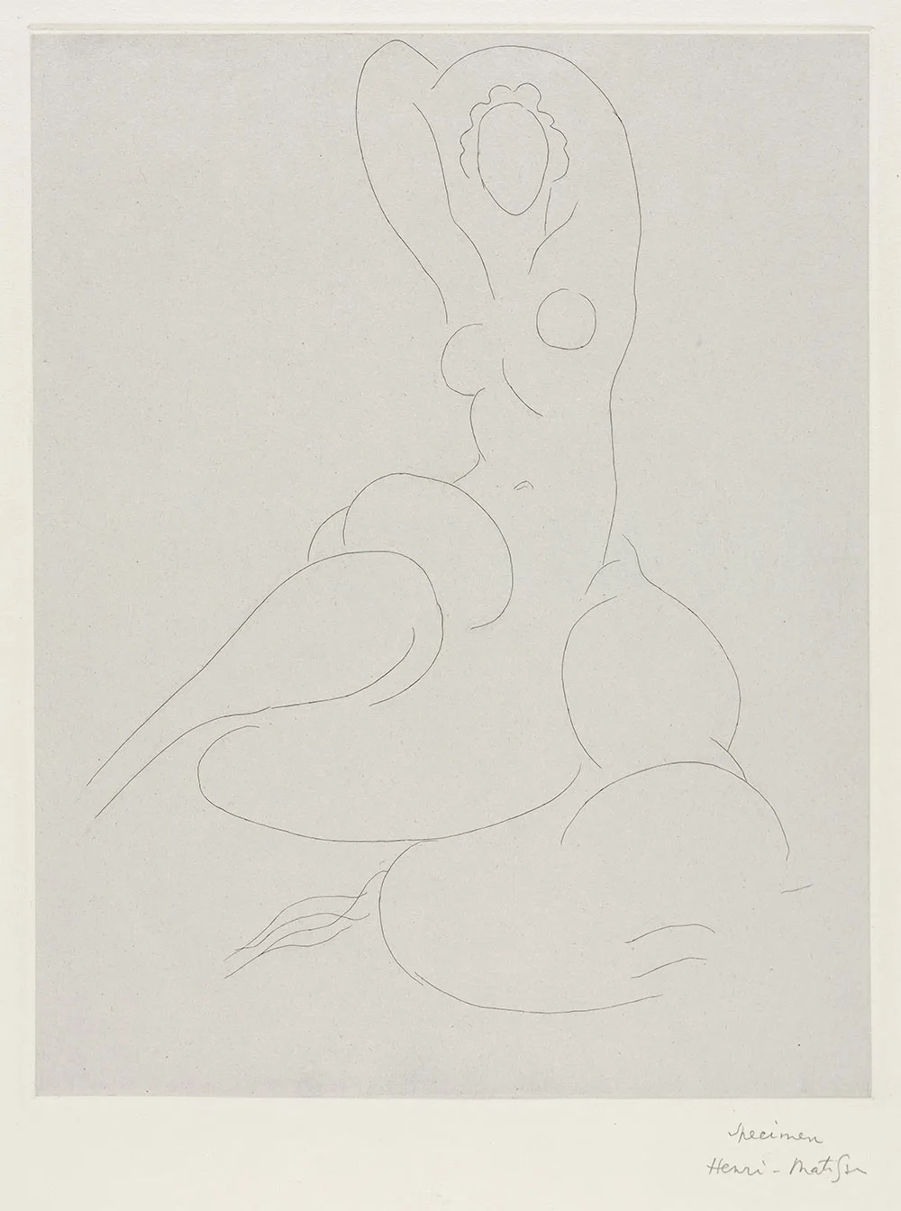 马蒂斯蚀刻版画《宫女》