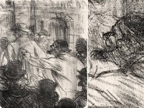 罗特列克版画《西奈山脚下:克拉科夫布市》