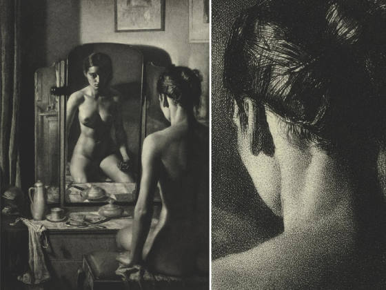 布罗克赫斯特版画人物《女裸体》