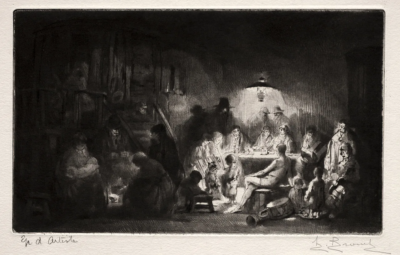 布鲁埃蚀刻版画《弗兰克尼亚马戏团》