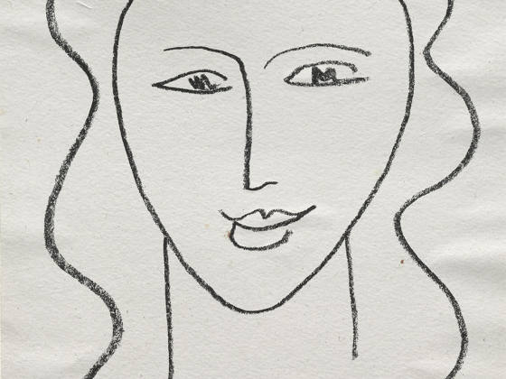 亨利·马蒂斯版画《脸》