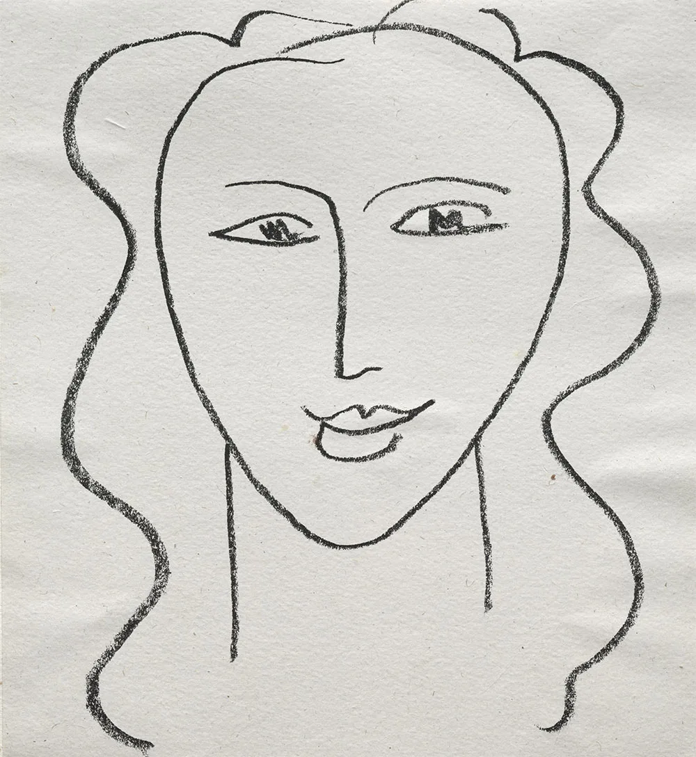 亨利·马蒂斯版画《脸》