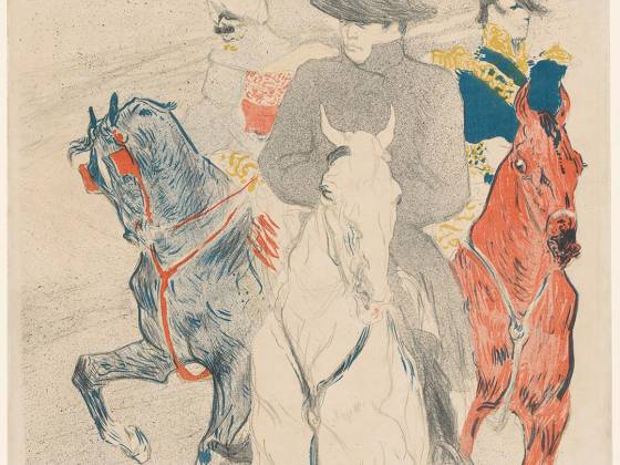 罗特列克彩色石版画《拿破仑》