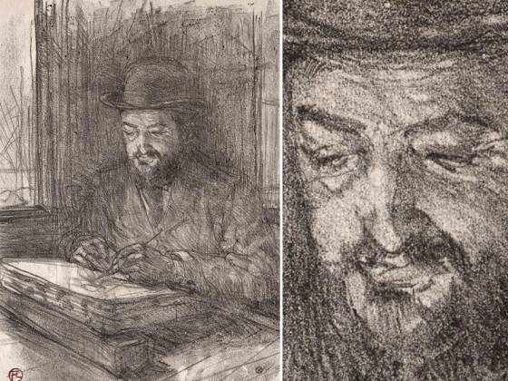 罗特列克版画《优秀的石版画家肖像》