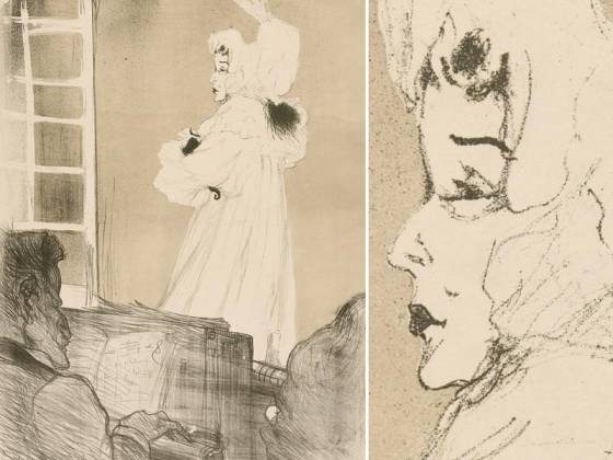 罗特列克石版画《梅·贝尔福小姐》