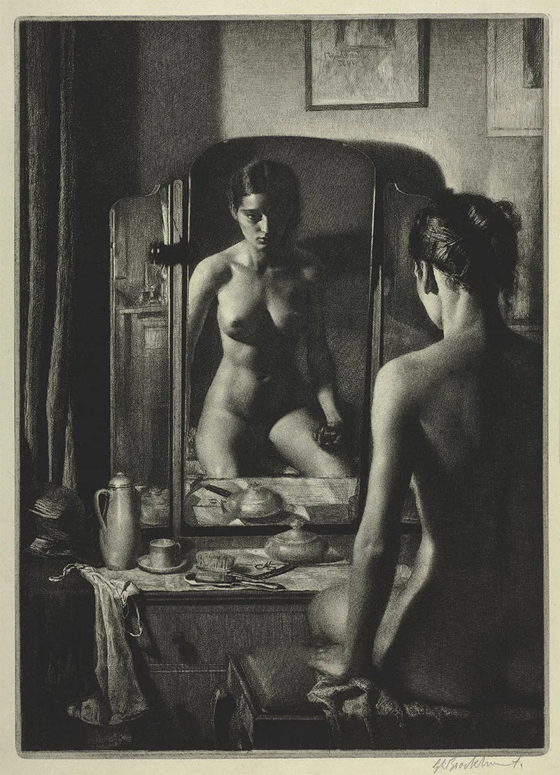 布罗克赫斯特版画人物《女裸体》