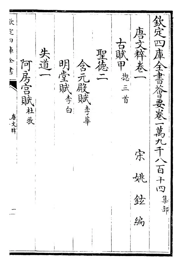 唐文粹(宋·姚铉) (1)