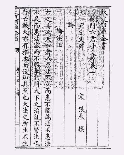 苏门六君子文粹(宋·张耒)