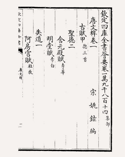 唐文粹(宋·姚铉)