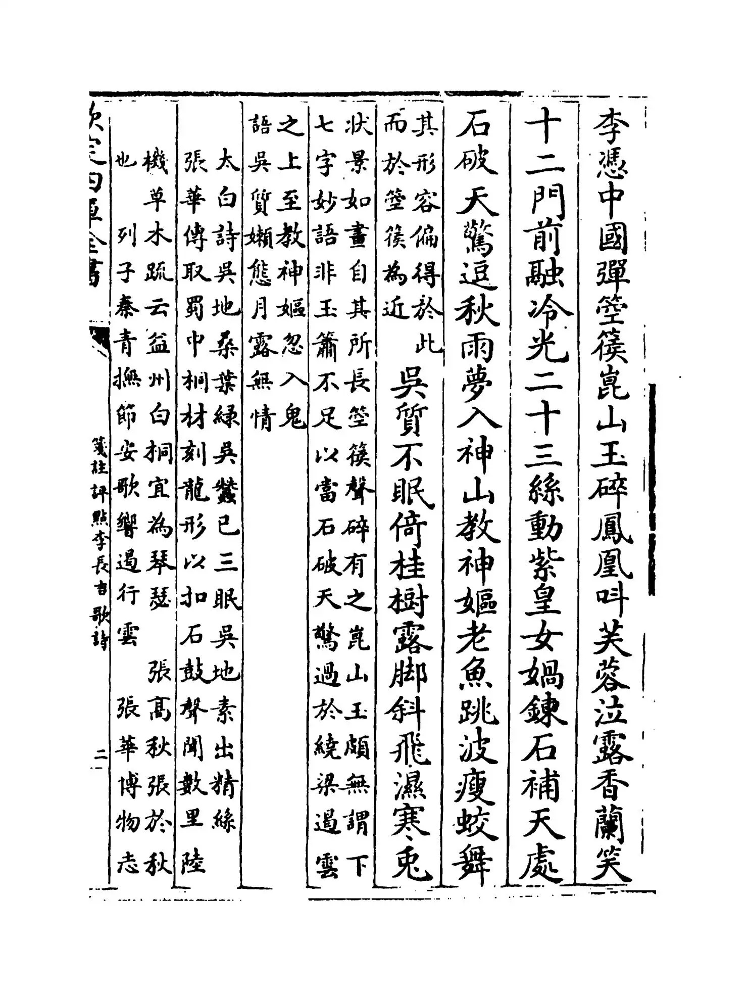 笺注评点李长吉歌诗(唐·李贺) (3)