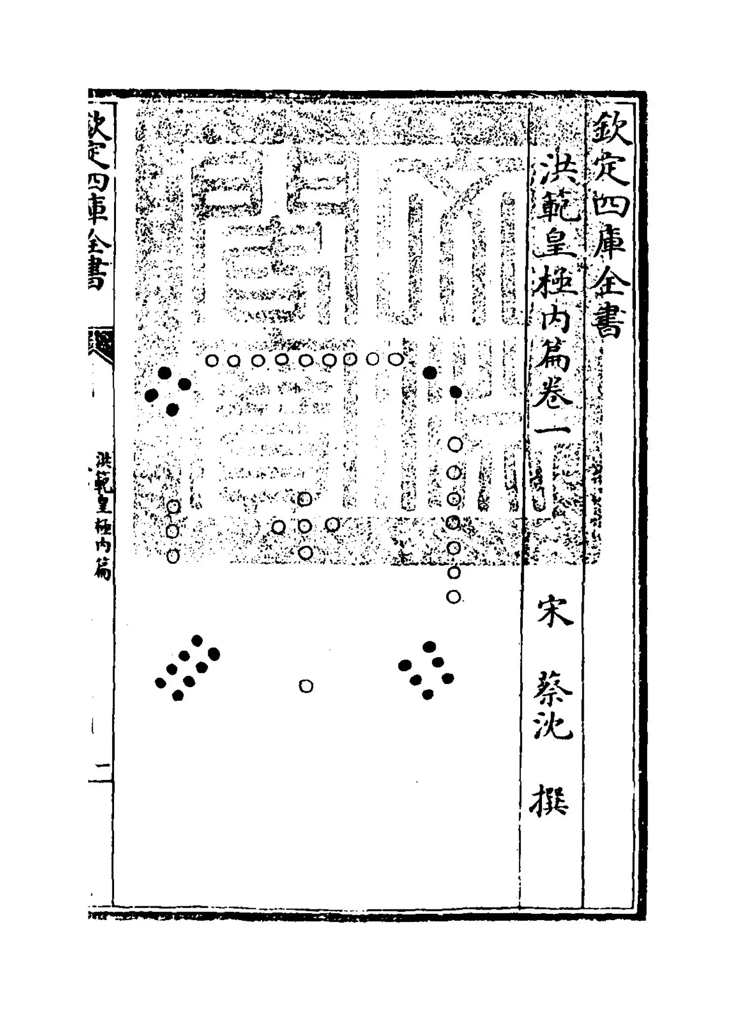 洪范皇极内篇(宋·蔡沈) (1)