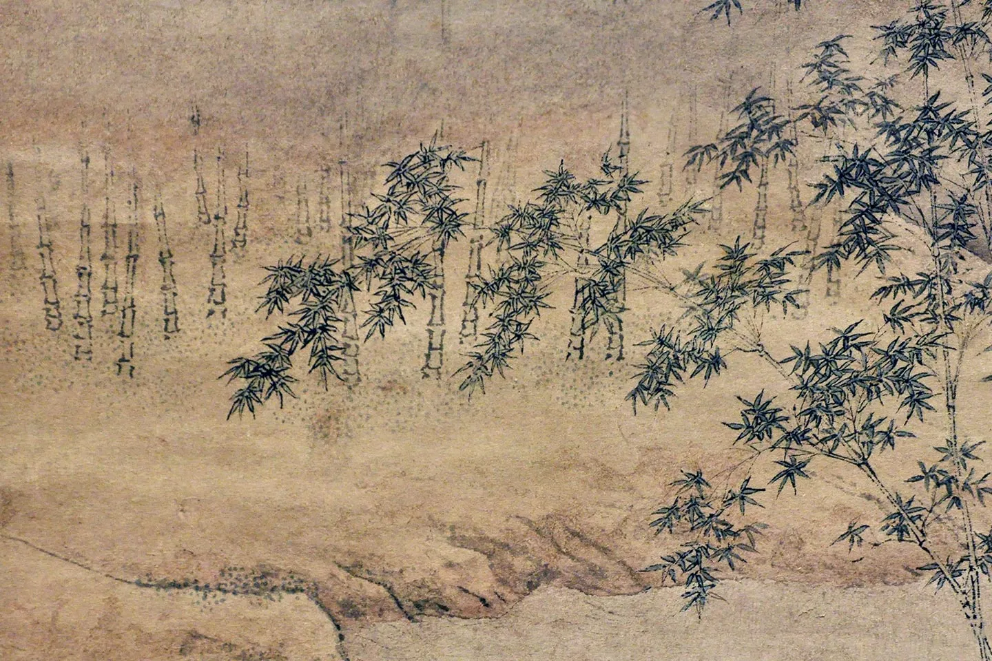 仇英《梧竹书堂图》高清大图局部 (4)