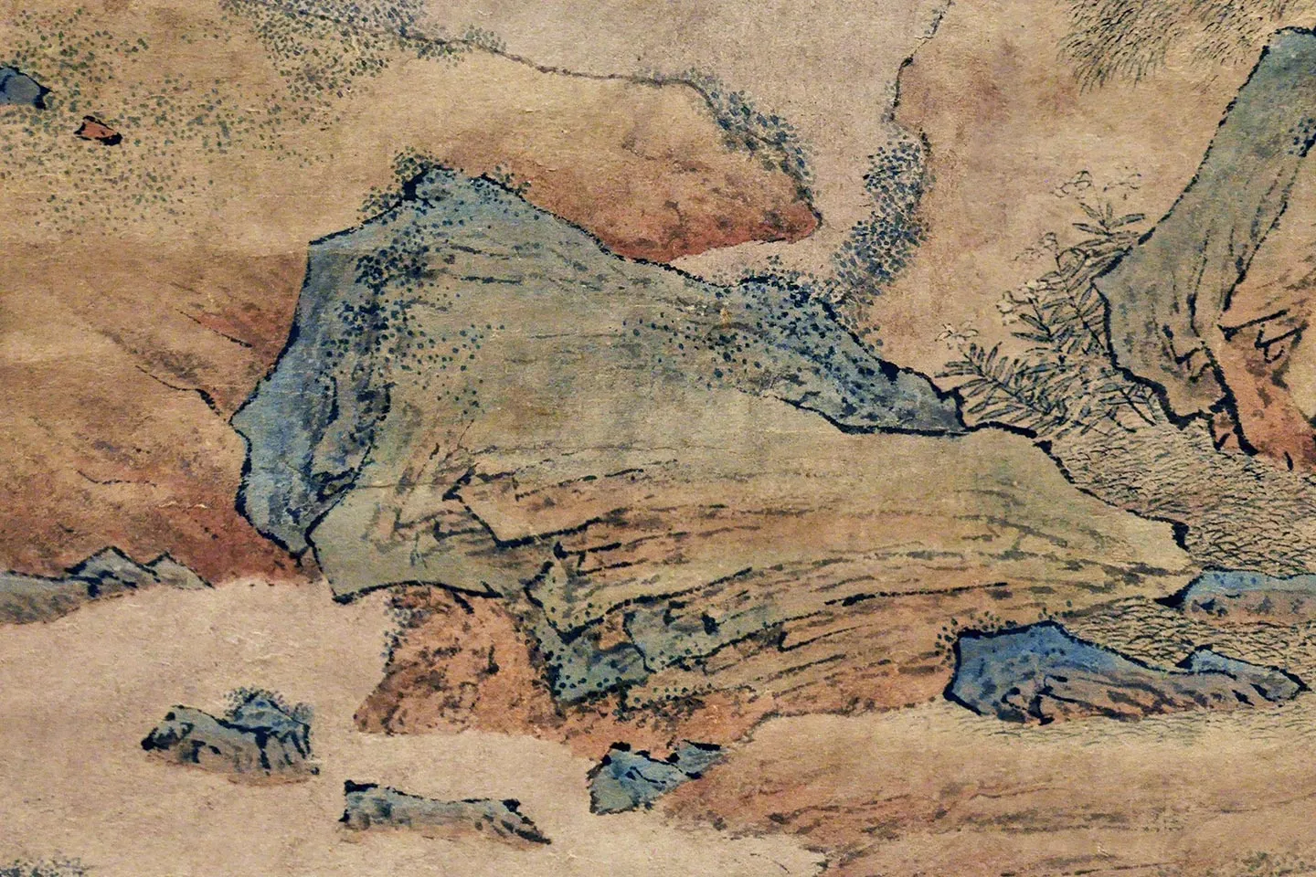 仇英《梧竹书堂图》高清大图局部 (5)