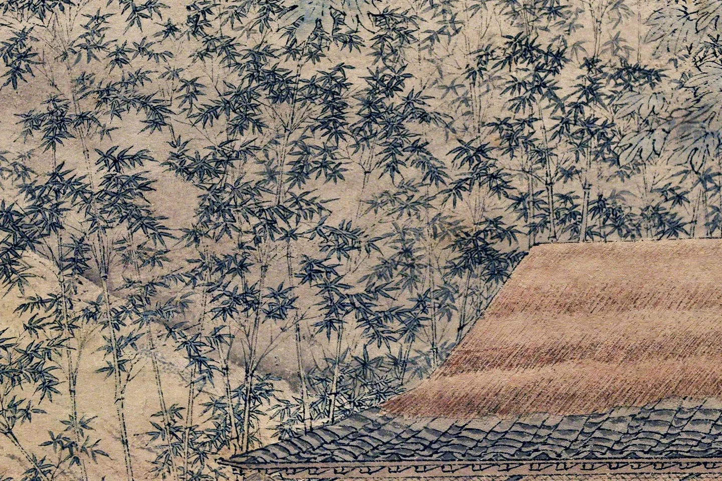 仇英《梧竹书堂图》高清大图局部 (2)