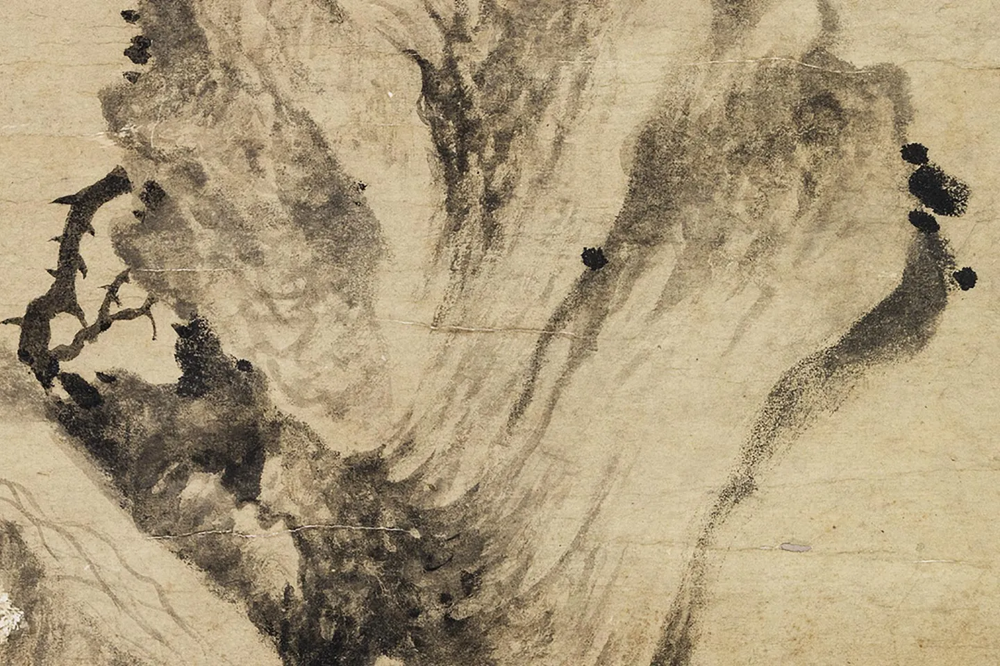 张舜咨《树石图》局部 (5)