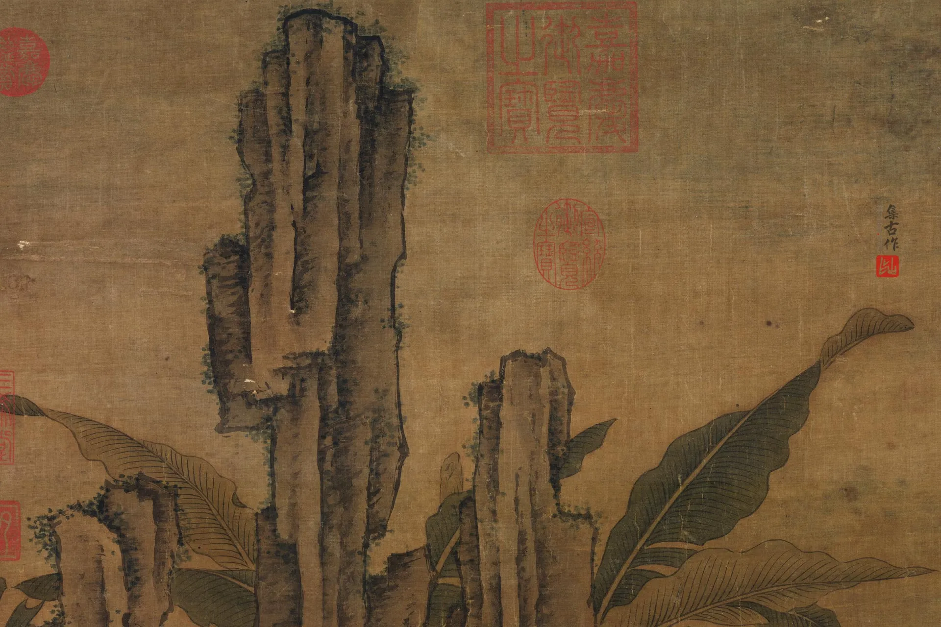 周臣《山亭纳凉图》局部 (1)