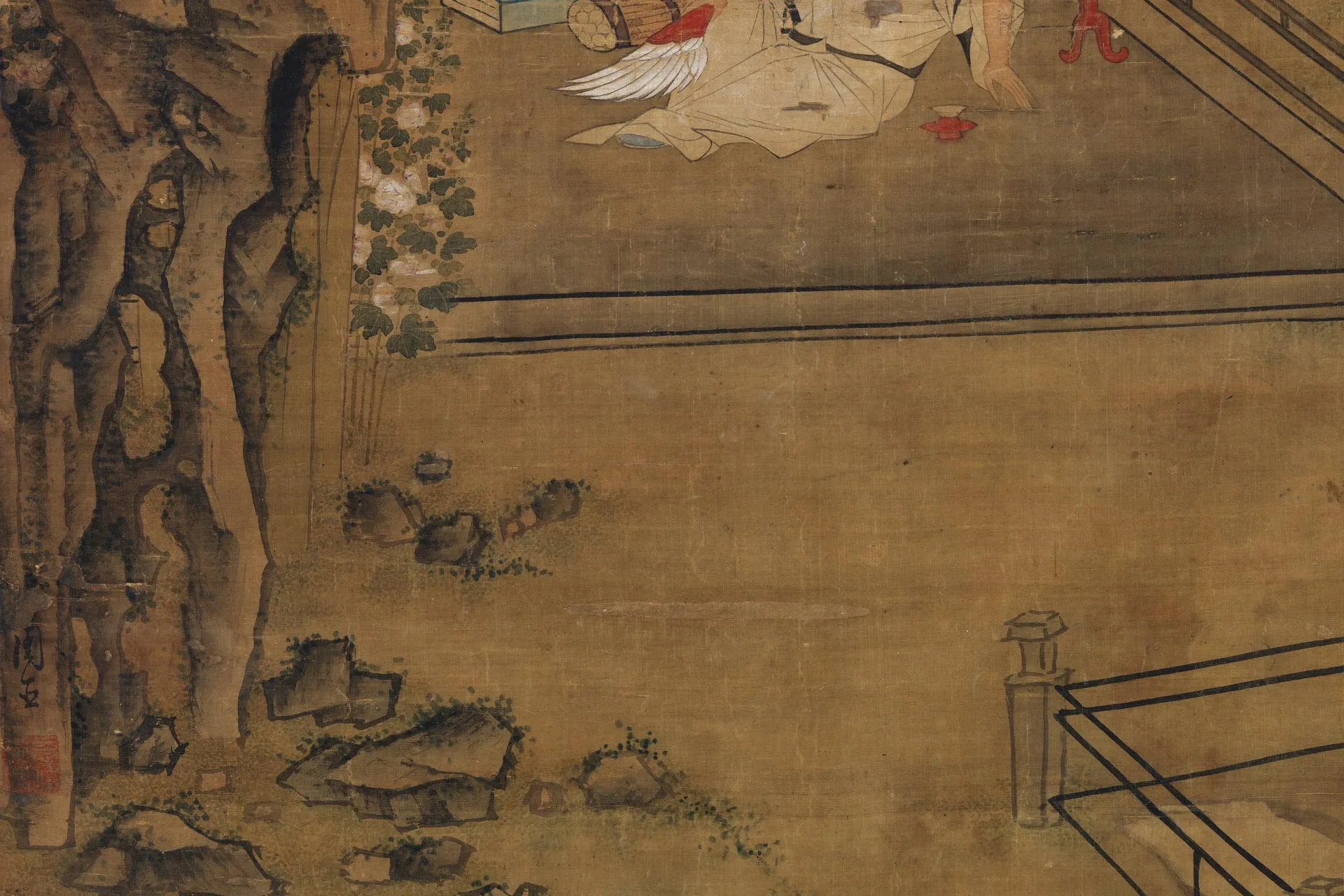 周臣《山亭纳凉图》局部 (3)