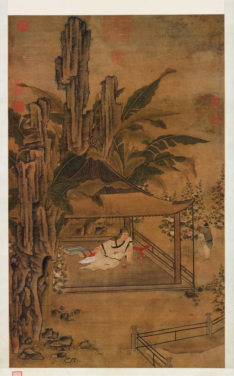 周臣《山亭纳凉图》轴
