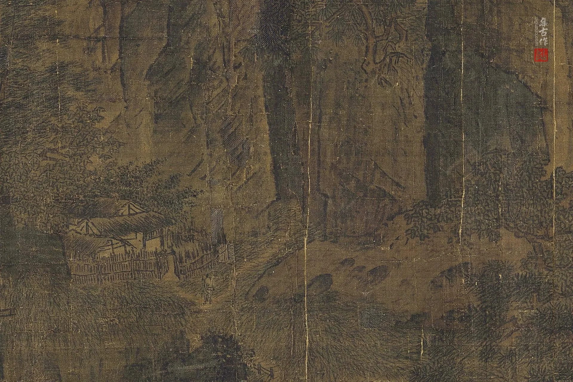 李唐《江山小景图》高清局部 (6)