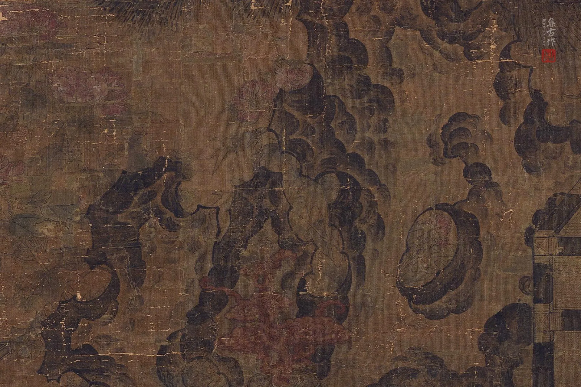刘松年《唐五学士图》局部 (3)