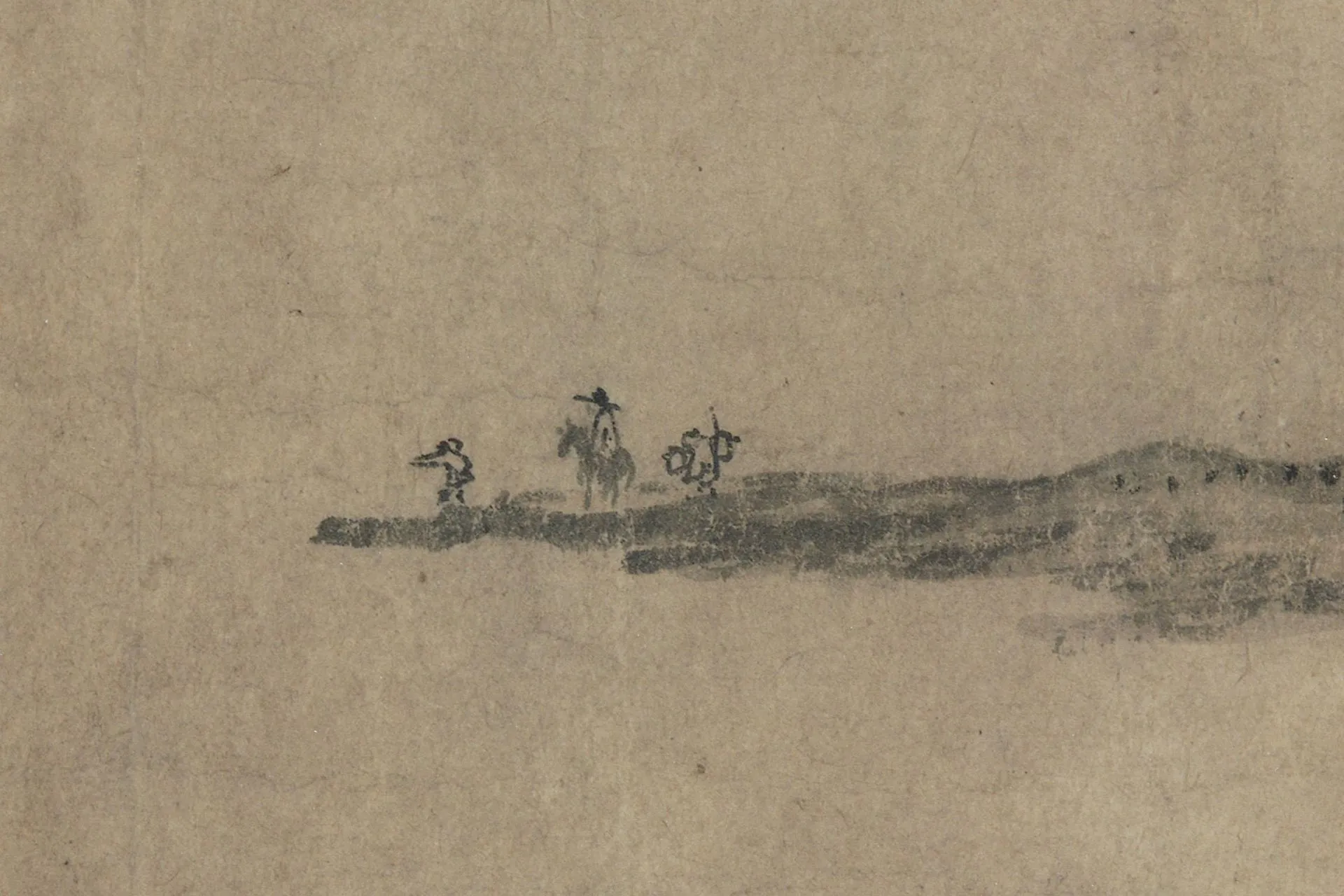 金代山水画《平林霁色图》超高清大图局部 (8)