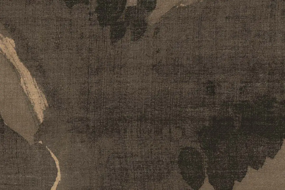 陈宪章国画梅花《烟笼玉树图》高清大图局部细节 (5)