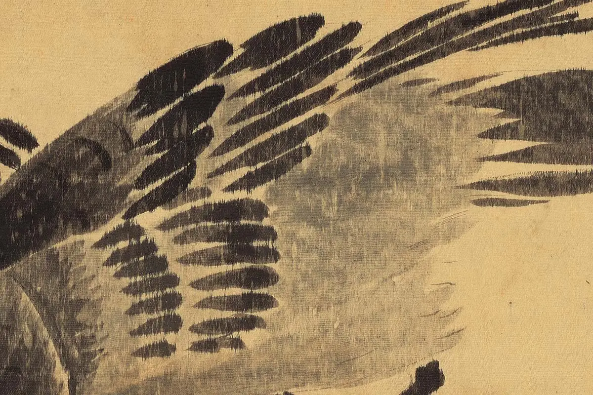 李因《芙蓉鸳鸯图》高清大图局部细节 (6)