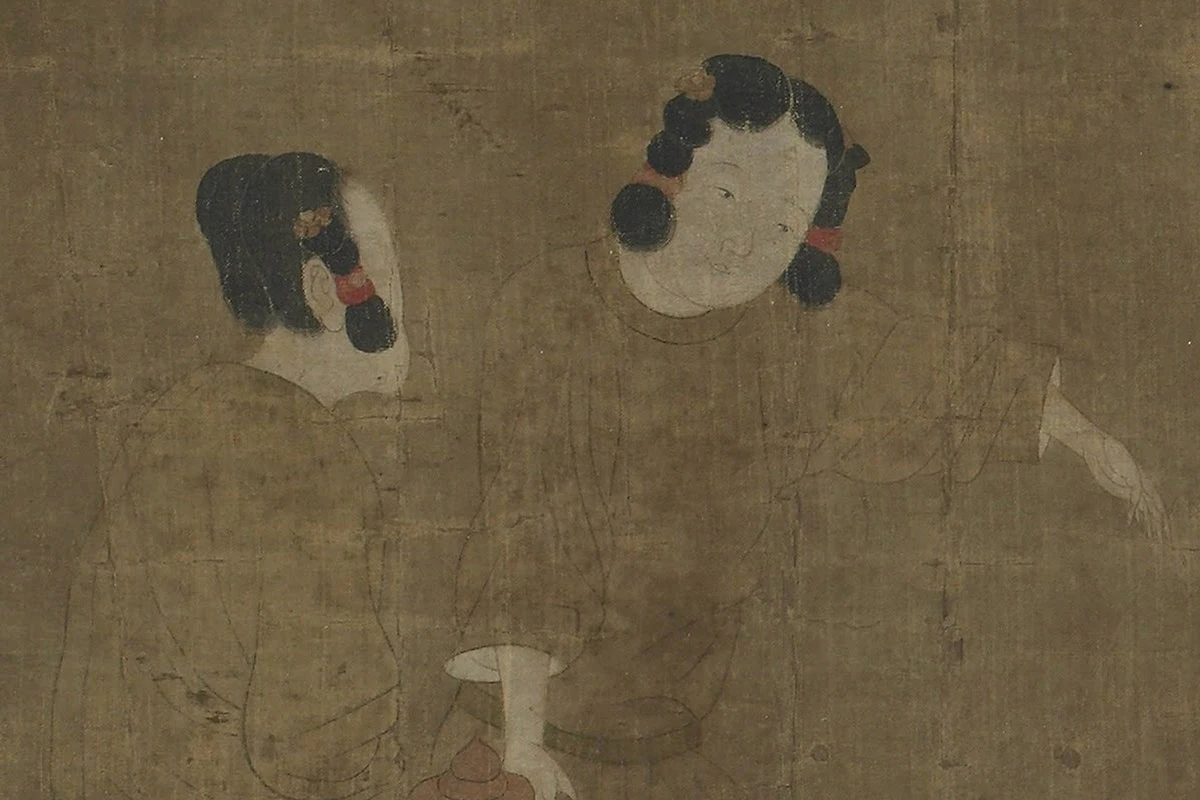 周昉《内人双陆图》局部 (4)