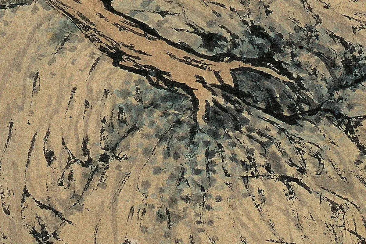 明代·沈贞山水画《竹炉山房图》高清大图局部细节 (13)