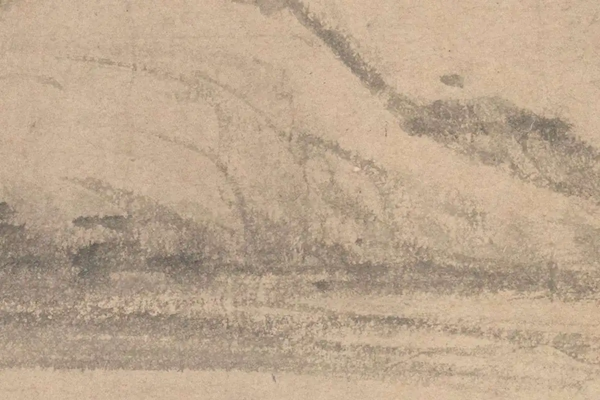 倪瓒《江渚风林图》高清大图局部细节 (10)