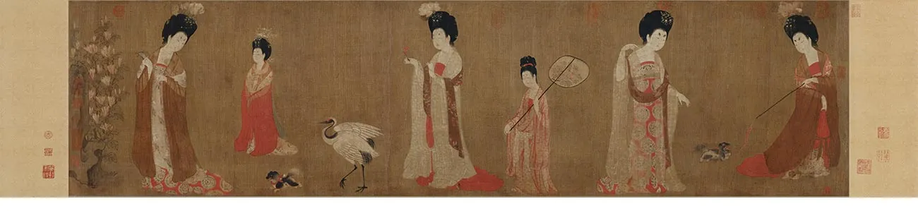 周昉簪花仕女图_01