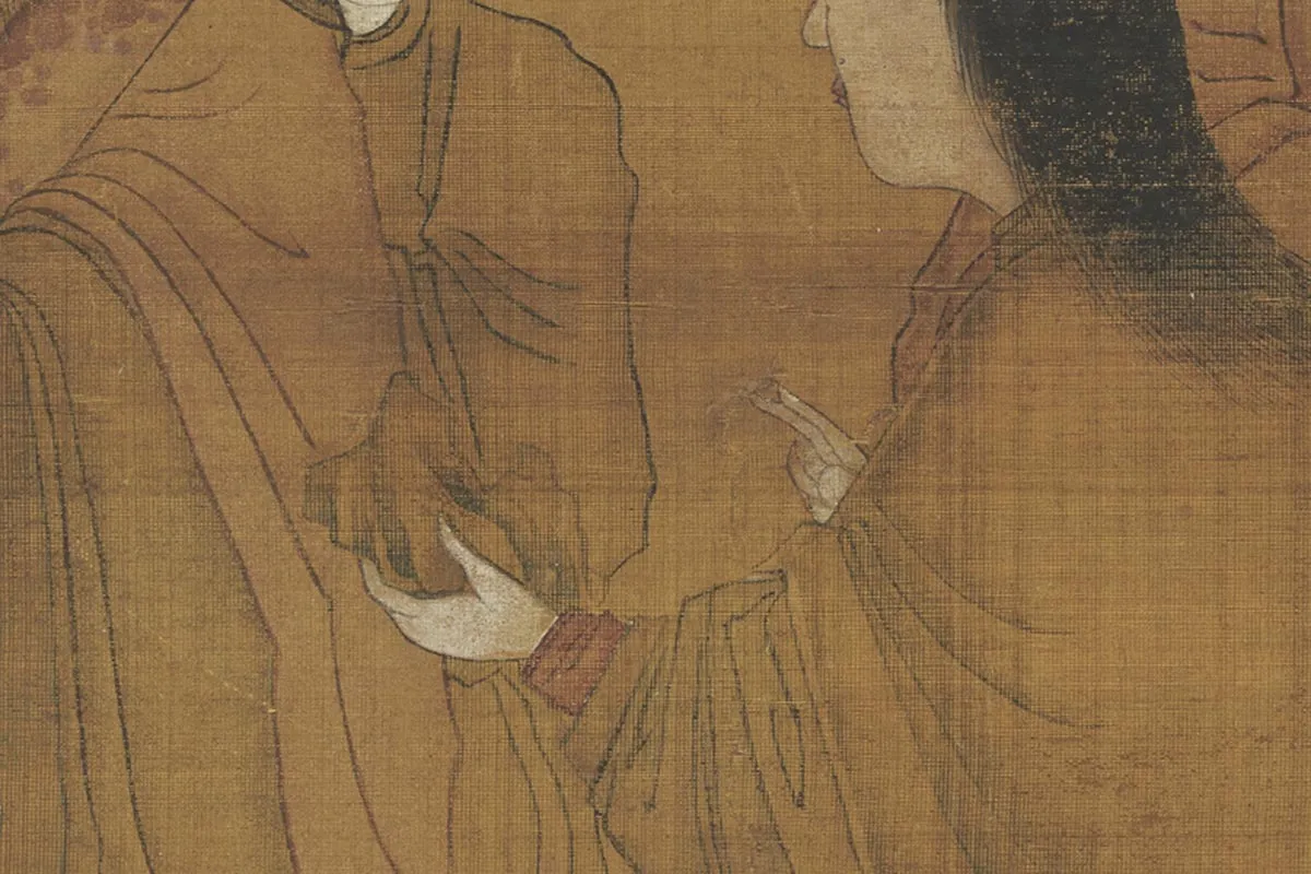 周昉佛道人物画《麻姑仙坛记图》高清大图局部 (4)